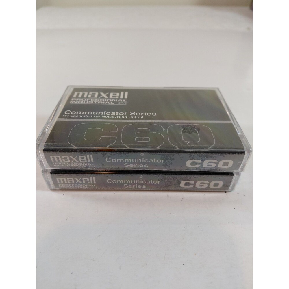 Maxell Communicator Series C-60 Type I Blank Cassette Tape 2pk